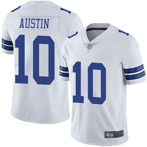 Men Dallas Cowboys Limited White Tavon Austin Road 10 Vapor Untouchable NFL Jersey